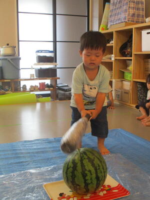 🍉すいか割りをしました🍉